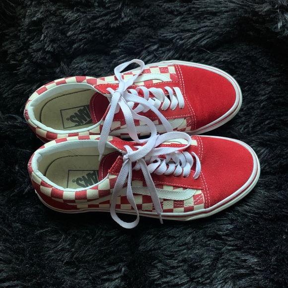Red Checkered Vans - Picture 4 of 7